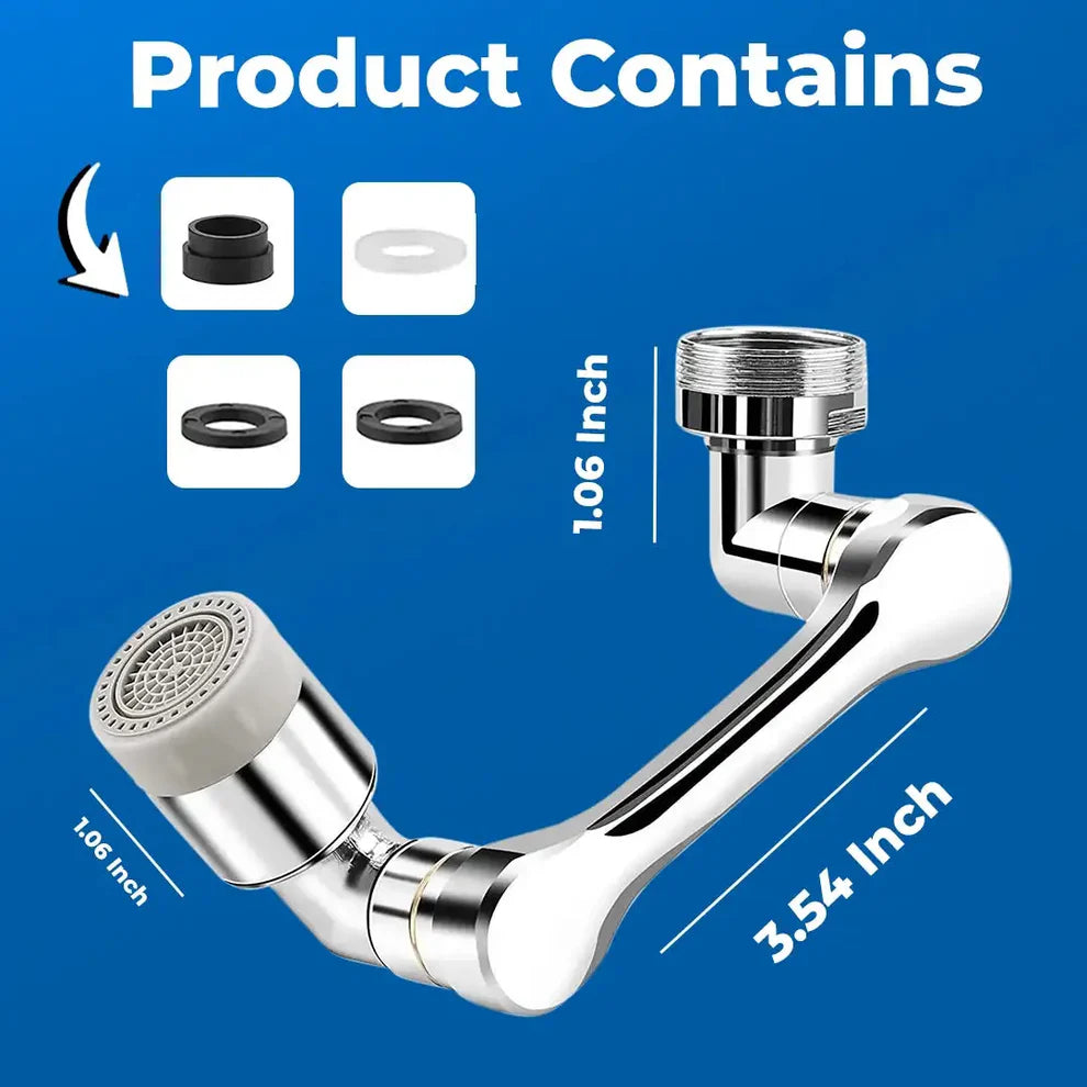 1080° Rotating Faucet Extender Aerator with Dual Water Modes – Plastic Sink Sprayer - UrbanTeer