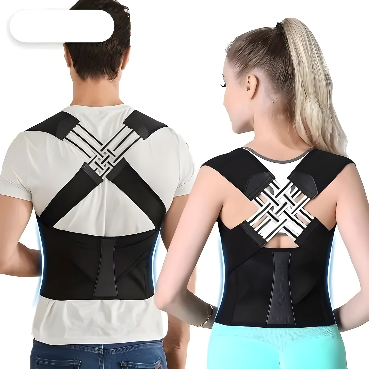 Adjustable Back Posture Corrector Belt for Men & Women – Pain Relief & Spine Support with Free Posture Guide