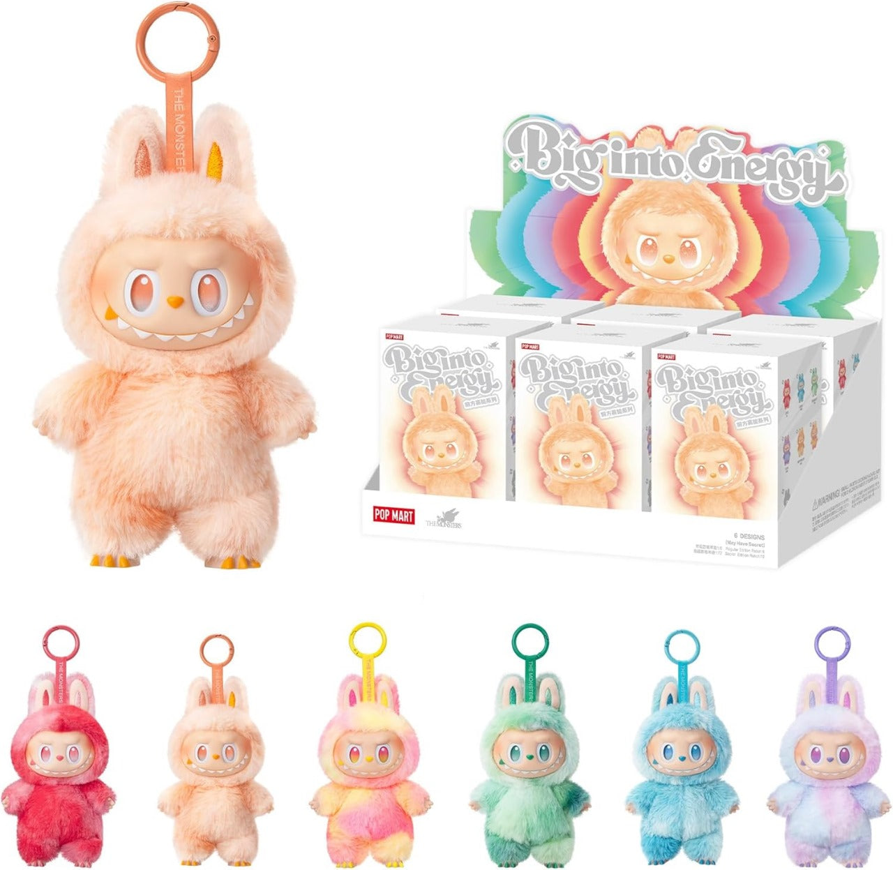 Labubu Big into Surprise Blind Box Keychain – Cute Kawaii Vinyl Charm - UrbanTeer