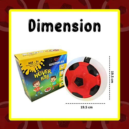 Magic Air Soccer Ball for Toddlers with Flashing Colored LED Lights - UrbanTeer