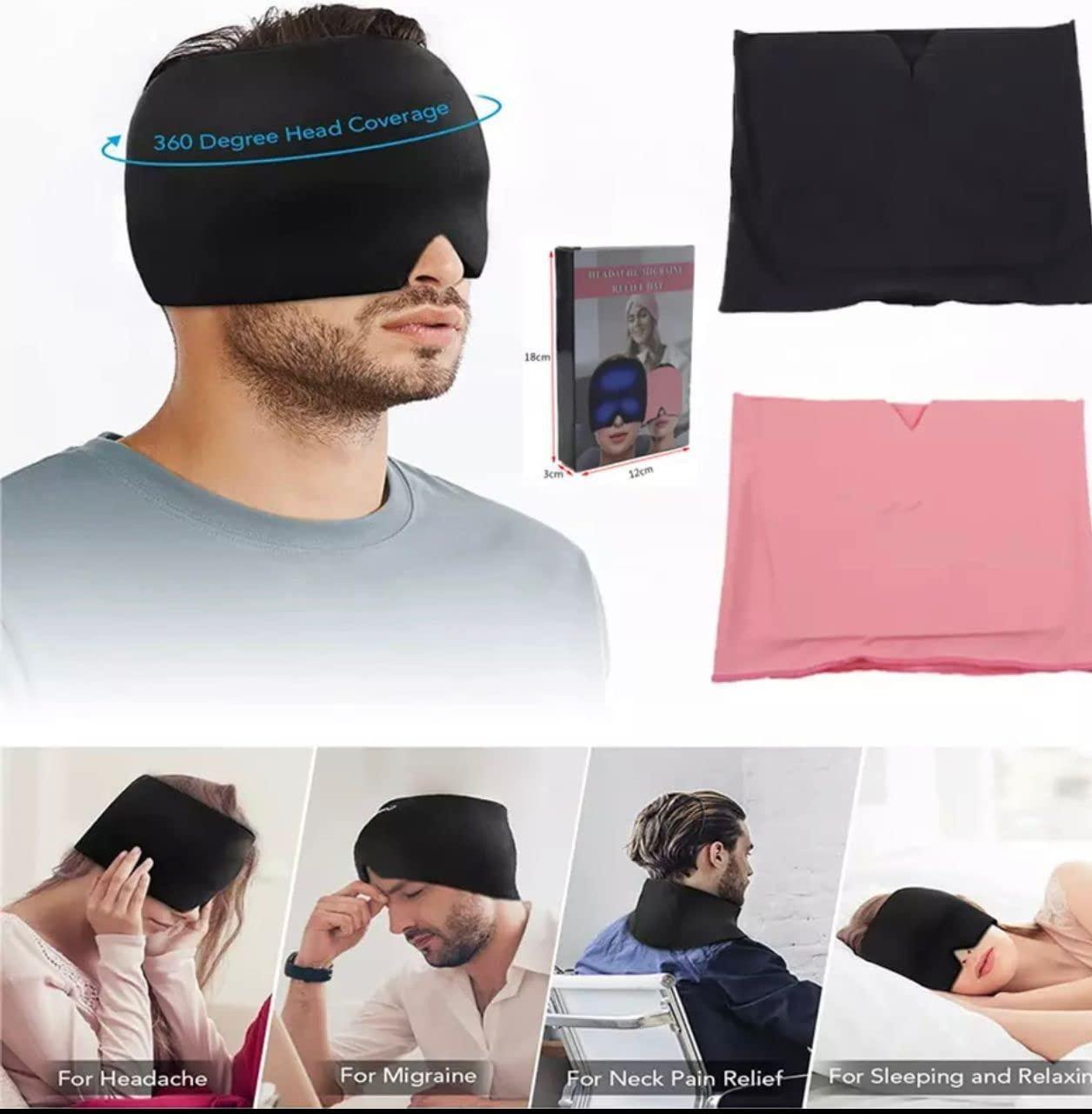 Magic Secret Gel Headache Relief Cap | Hot & Cold Therapy Ice Pack for Migraine, Puffy Eyes & Sinus Stress - UrbanTeer