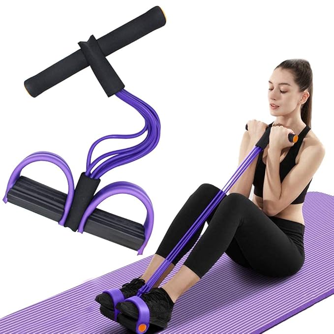 Multi-Function Pedal Resistance Band for Full-Body Yoga & Fitness (6 month warranty) - UrbanTeer