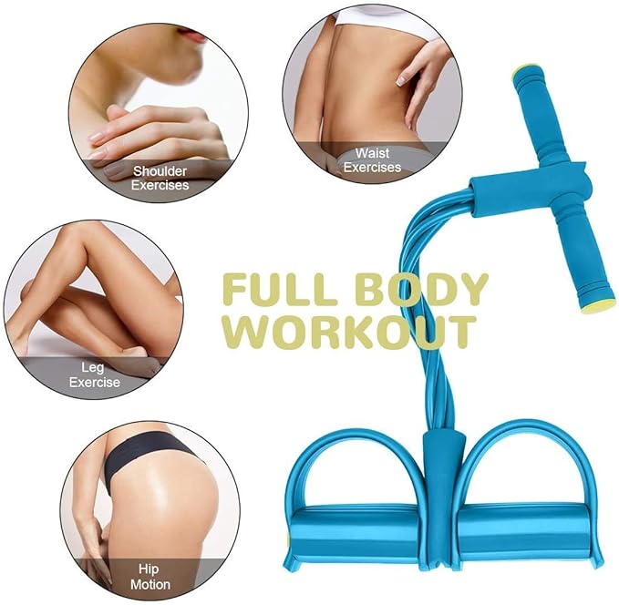 Multi-Function Pedal Resistance Band for Full-Body Yoga & Fitness (6 month warranty) - UrbanTeer
