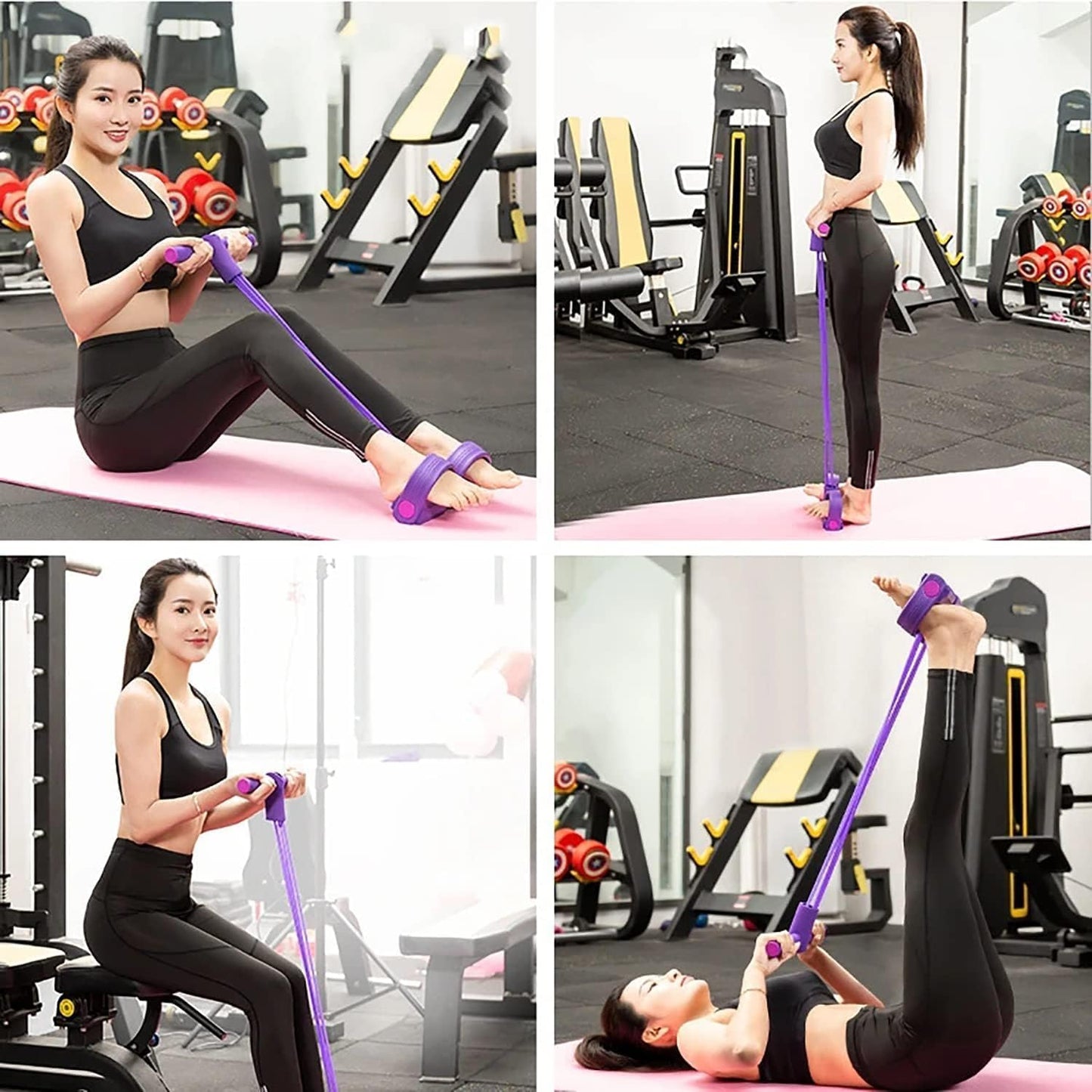 Multi-Function Pedal Resistance Band for Full-Body Yoga & Fitness (6 month warranty) - UrbanTeer