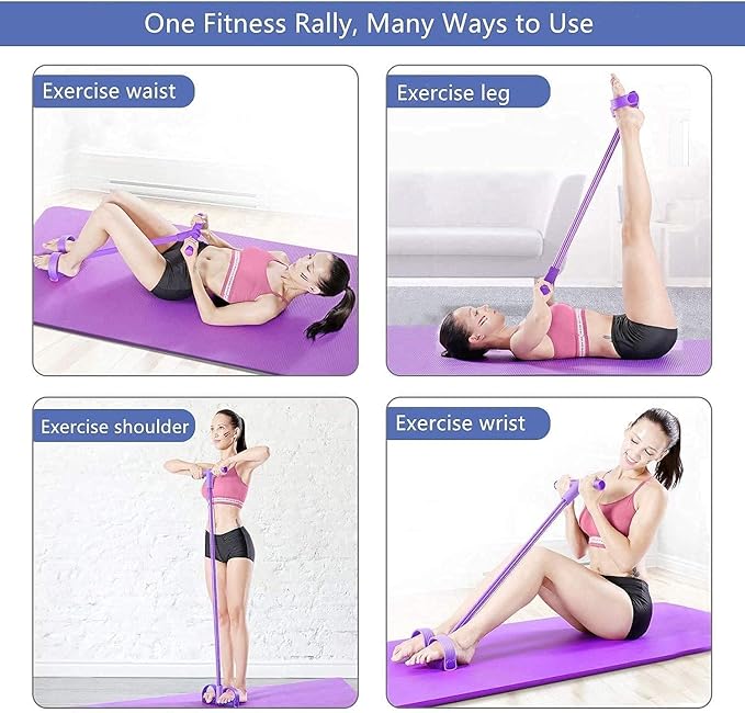 Multi-Function Pedal Resistance Band for Full-Body Yoga & Fitness (6 month warranty) - UrbanTeer