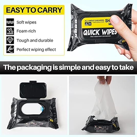 Natural Sneaker & Shoe Cleaning Wipes – 80 Count | Portable & Safe for All Materials - UrbanTeer