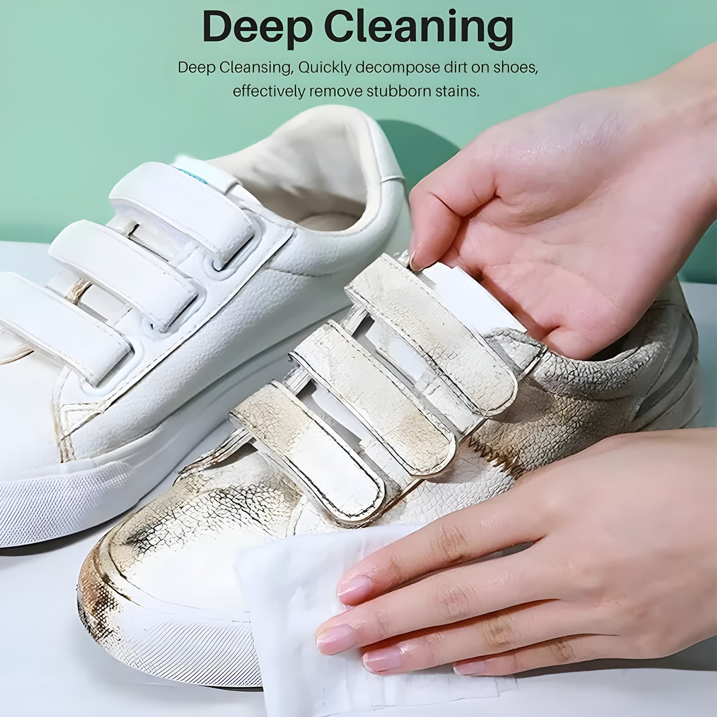 Natural Sneaker & Shoe Cleaning Wipes – 80 Count | Portable & Safe for All Materials - UrbanTeer