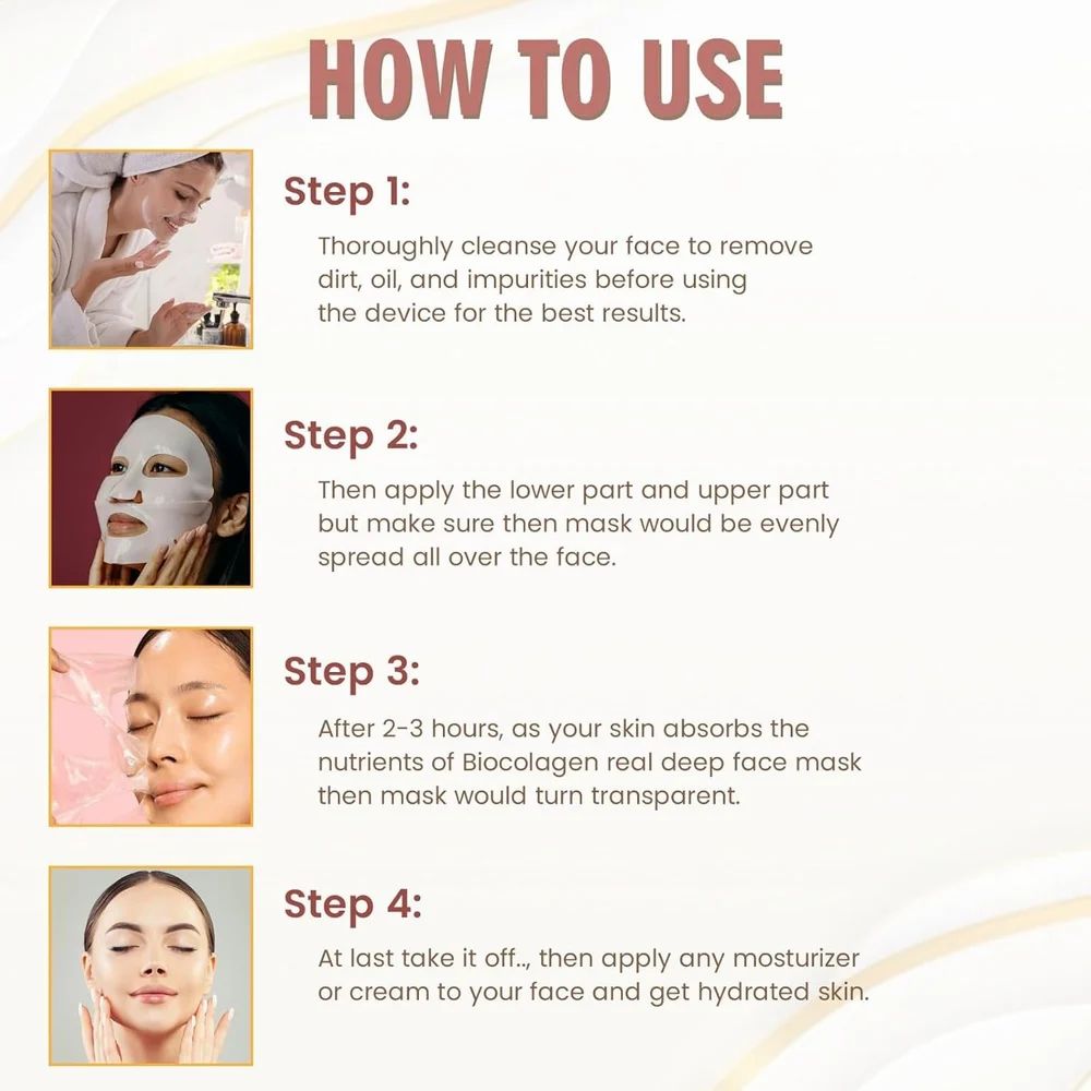 Overnight Korean Bio-Collagen Face Mask for Deep Hydration 4 Pieces - UrbanTeer