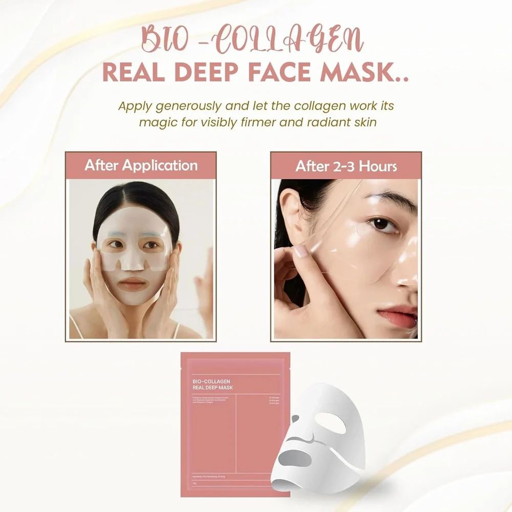 Overnight Korean Bio-Collagen Face Mask for Deep Hydration 4 Pieces - UrbanTeer