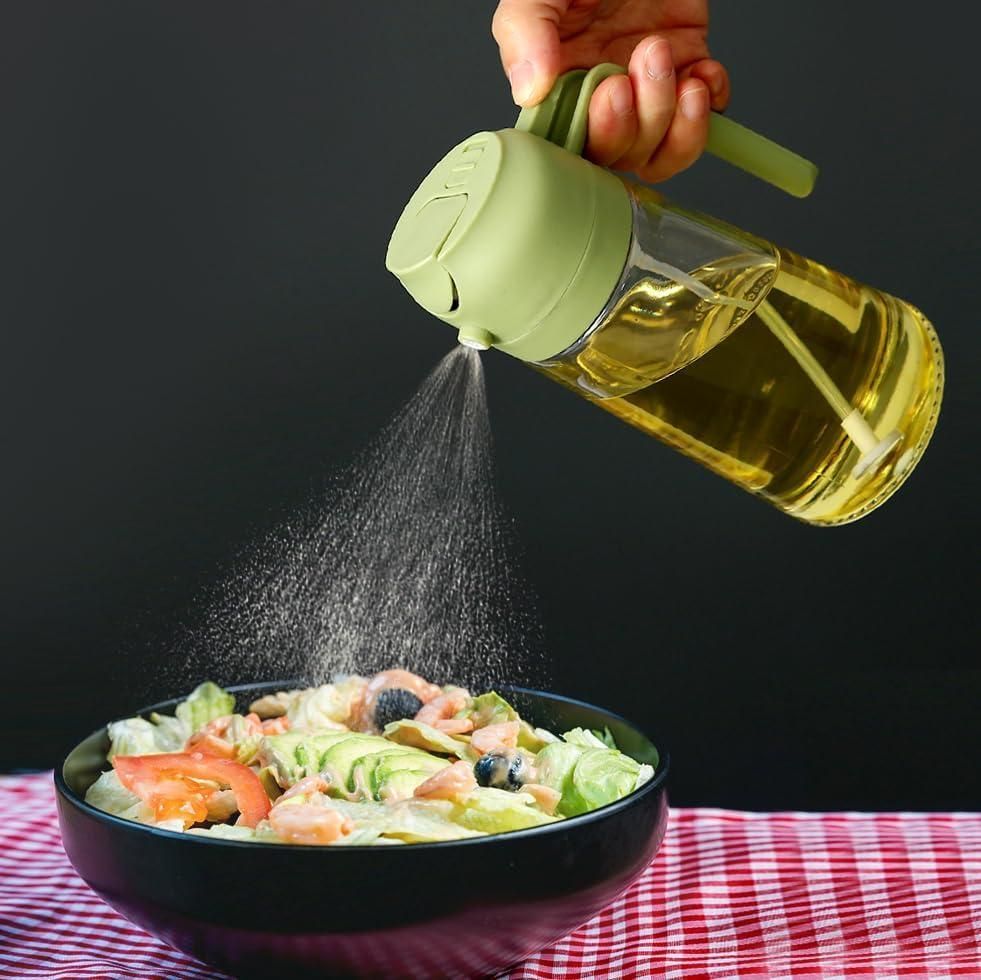 Portable Sprayer & Oil Dispenser – Dual Mode Glass Bottle for Kitchen & BBQ - UrbanTeer