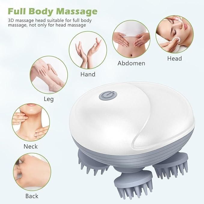 UrbanCalm™ Electric Head & Scalp Massager with 4 Rotating Heads - UrbanTeer