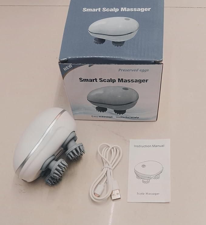 UrbanCalm™ Electric Head & Scalp Massager with 4 Rotating Heads - UrbanTeer
