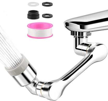 1080° Rotating Faucet Extender Aerator with Dual Water Modes – Plastic Sink Sprayer - UrbanTeer 