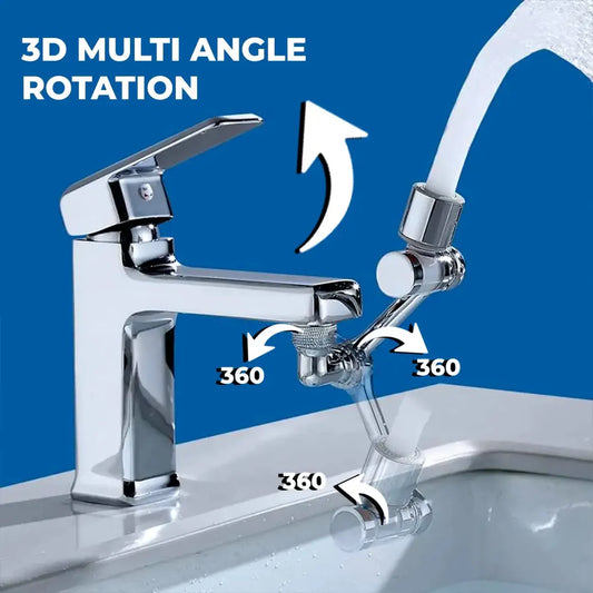 1080° Rotating Faucet Extender Aerator with Dual Water Modes – Plastic Sink Sprayer - UrbanTeer 