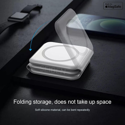 3-in-1 Foldable MagSafe Wireless Charger for iPhone, AirPods & Apple Watch - UrbanTeer 