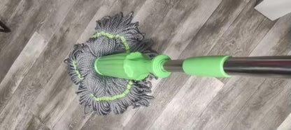 360° Self-Wringing Rotating Mop – Hands-Free Floor Cleaning Tool - UrbanTeer 