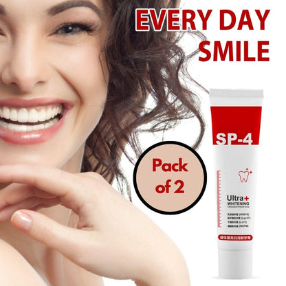 SP-4 Probiotic Whitening Toothpaste – Natural Teeth Whitening, Fresh Breath & Oral Care Buy 1 Get 1  Free