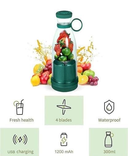 Portable USB Rechargeable Mini Juicer Blender for Travel & Outdoor Use