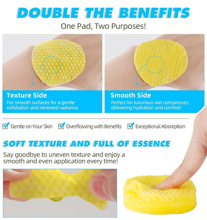 Brightening Cleansing Pads with Turmeric & Kojic Acid - UrbanTeer 