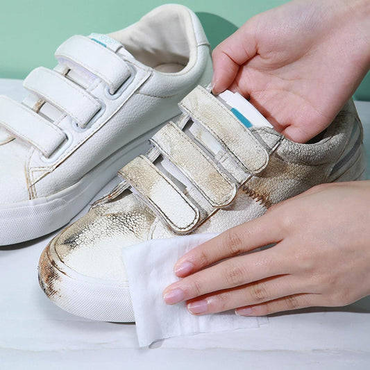 Natural Sneaker & Shoe Cleaning Wipes – 80 Count | Portable & Safe for All Materials