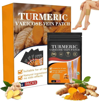 Herbal Turmeric Varicose Vein Relief Patches - UrbanTeer 
