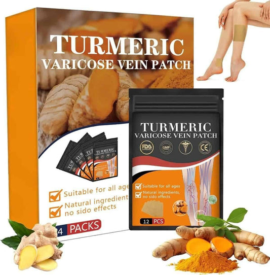 Herbal Turmeric Varicose Vein Relief Patches - UrbanTeer 