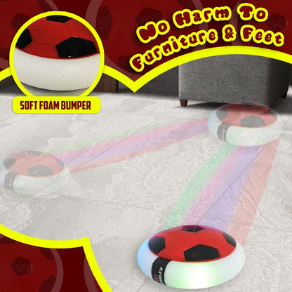 Magic Air Soccer Ball for Toddlers with Flashing Colored LED Lights - UrbanTeer 