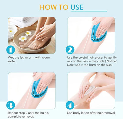 Magic Crystal Hair Eraser – Painless Hair Removal Tool for Men & Women - UrbanTeer 