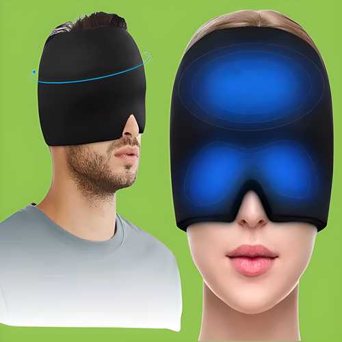 Magic Secret Gel Headache Relief Cap | Hot & Cold Therapy Ice Pack for Migraine, Puffy Eyes & Sinus Stress - UrbanTeer 