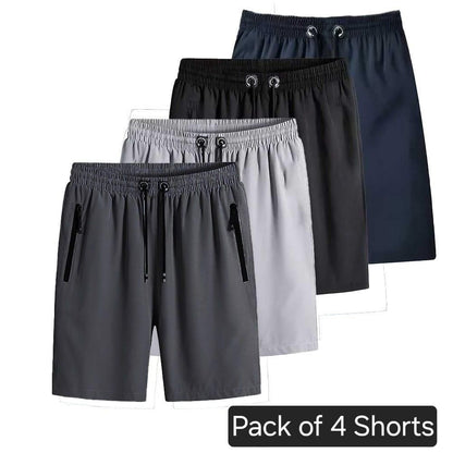 Men’s Cotton Stretch Shorts – Combo Pack of 4 for Everyday Comfort - UrbanTeer 
