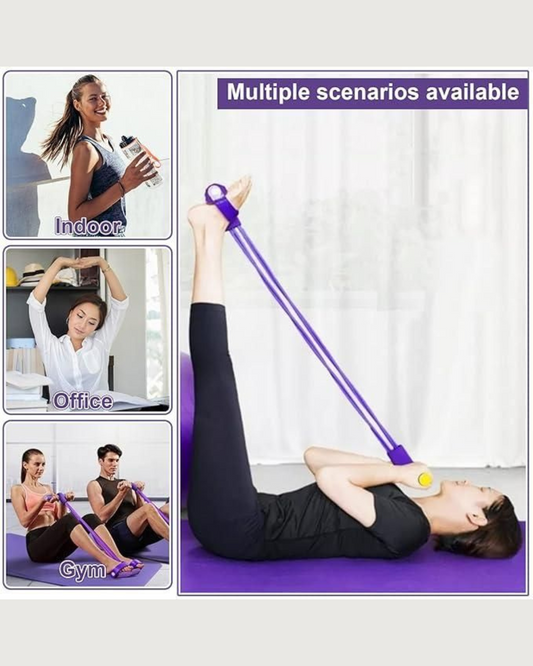 Multi-Function Pedal Resistance Band for Full-Body Yoga & Fitness (6 month warranty) - UrbanTeer 