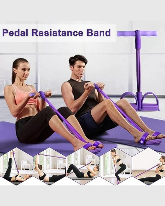 Multi-Function Pedal Resistance Band for Full-Body Yoga & Fitness (6 month warranty) - UrbanTeer 