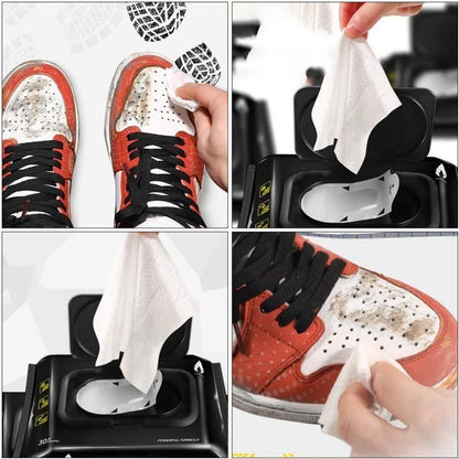 Natural Sneaker & Shoe Cleaning Wipes – 80 Count | Portable & Safe for All Materials - UrbanTeer 