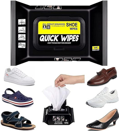 Natural Sneaker & Shoe Cleaning Wipes – 80 Count | Portable & Safe for All Materials - UrbanTeer 