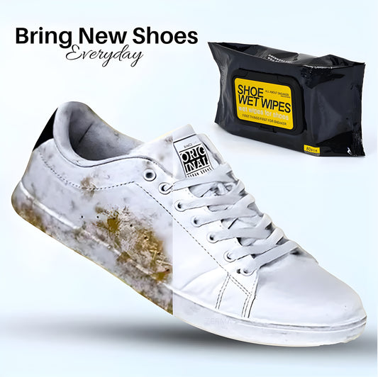 Natural Sneaker & Shoe Cleaning Wipes – 80 Count | Portable & Safe for All Materials - UrbanTeer 