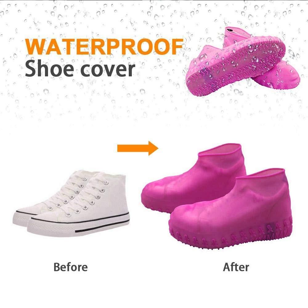 Reusable Silicone Waterproof Shoe Covers | Anti-Skid Boot Protector | Flexible & Portable Rain Shoe Cover - UrbanTeer 