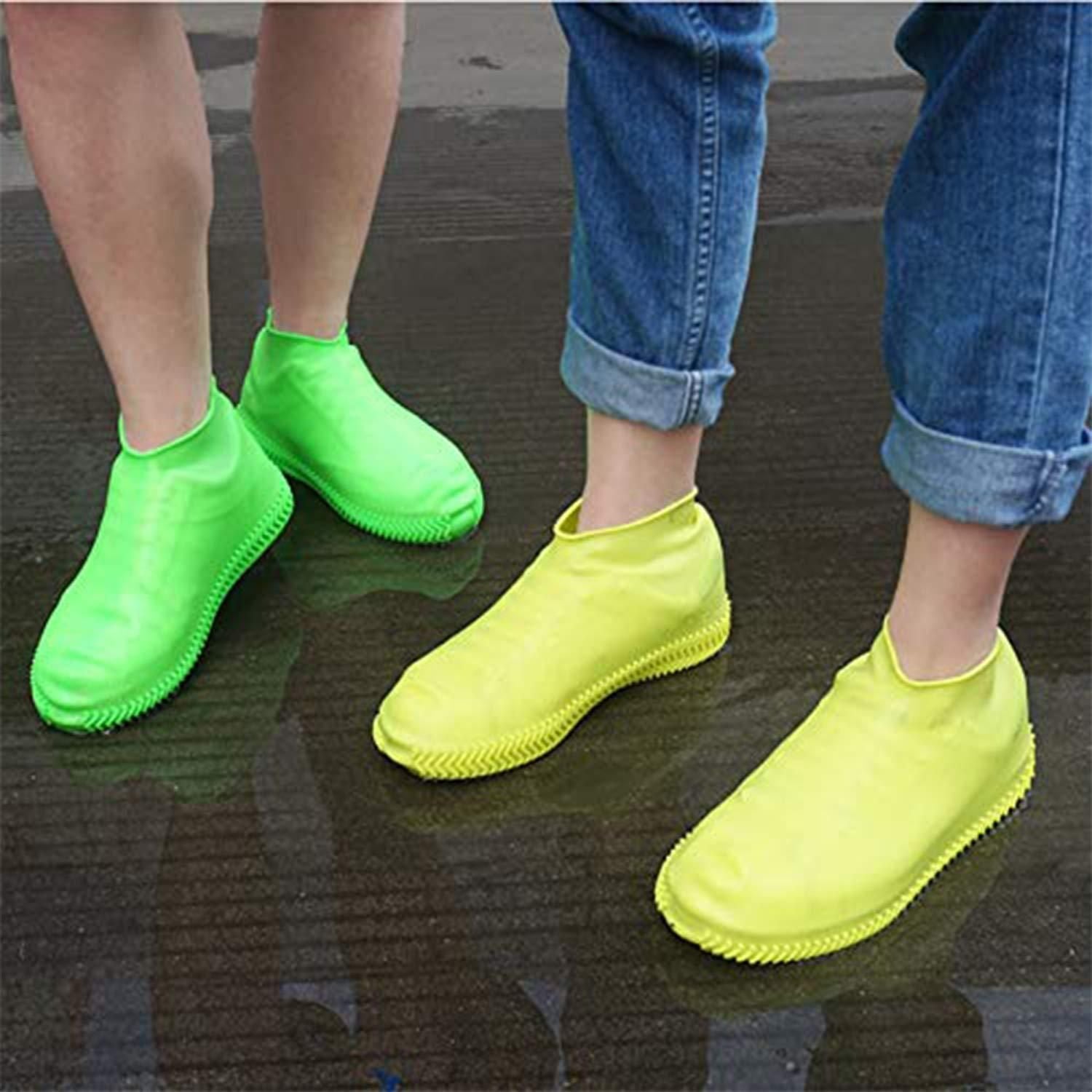 Reusable Silicone Waterproof Shoe Covers | Anti-Skid Boot Protector | Flexible & Portable Rain Shoe Cover - UrbanTeer 