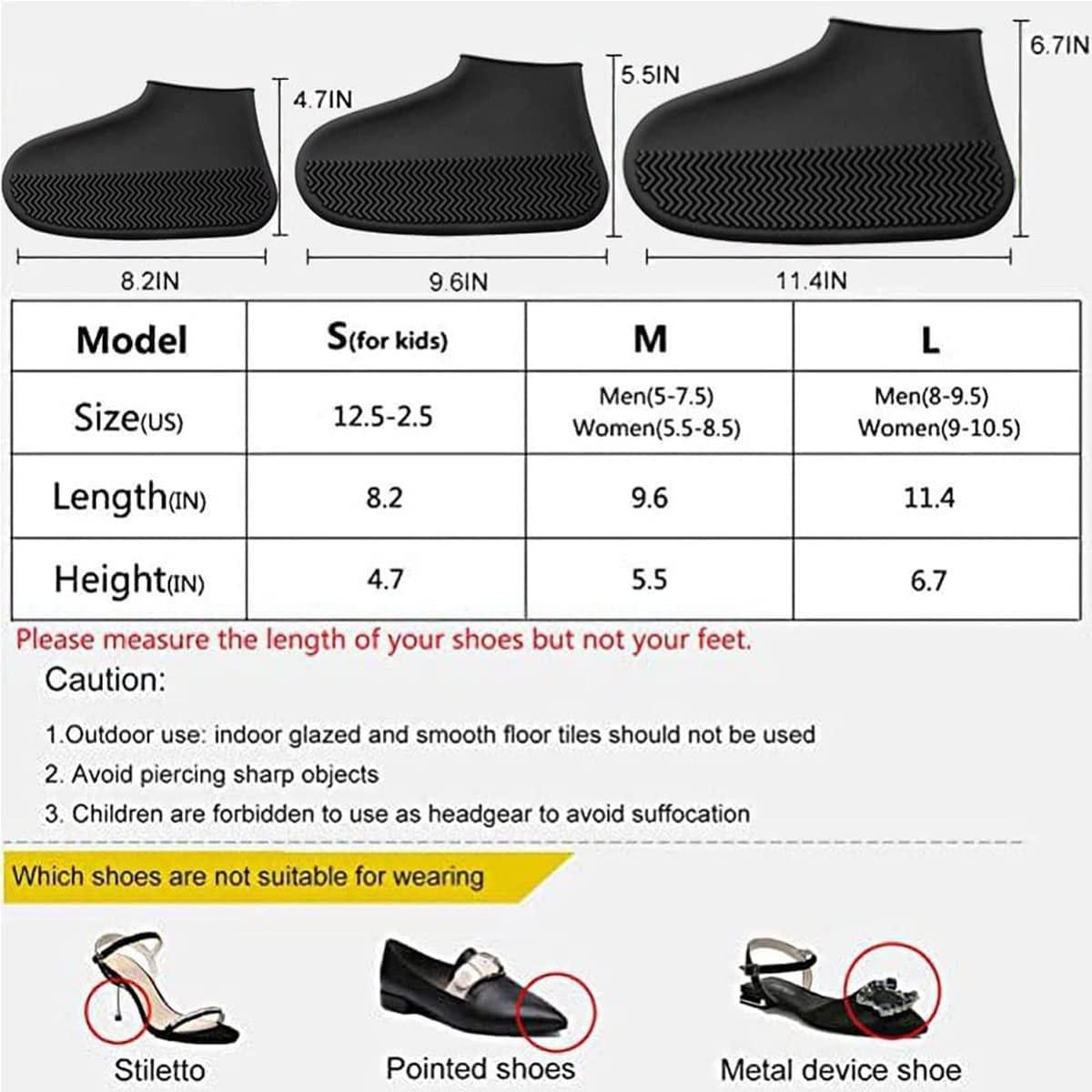 Reusable Silicone Waterproof Shoe Covers | Anti-Skid Boot Protector | Flexible & Portable Rain Shoe Cover - UrbanTeer 