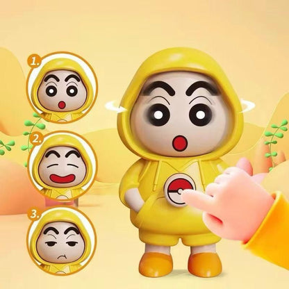 Shinchan Face Changing Keychain with 3 Expressions 3D Cartoon Character ABS Toy Key Holder Unisex Keychain for Bags, Cars & Gifts Cute Action Figure for Kids & Adults - UrbanTeer  
