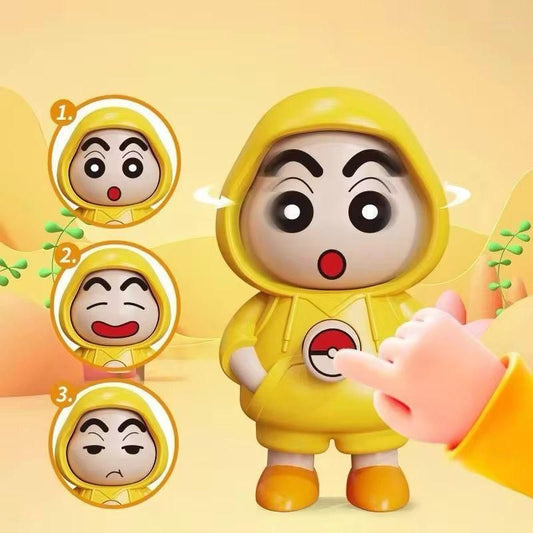 Shinchan Face Changing Keychain with 3 Expressions 3D Cartoon Character ABS Toy Key Holder Unisex Keychain for Bags, Cars & Gifts Cute Action Figure for Kids & Adults - UrbanTeer  