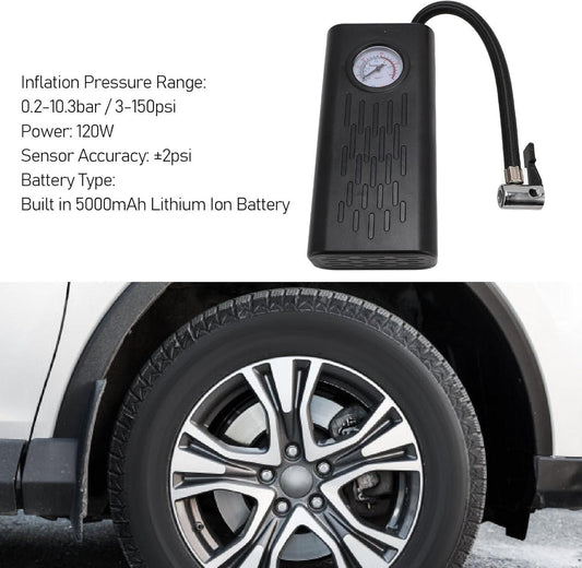 UrbanTeer™ Smart Portable Tire Inflator – Cordless & Automatic - UrbanTeer 