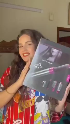 5-in-1 Hair Styler Pro: Dryer, Curler & Volumizer with Ionic Care